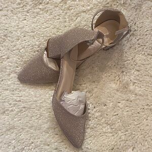 Benjamin Walk Sparkling Heels in Silver